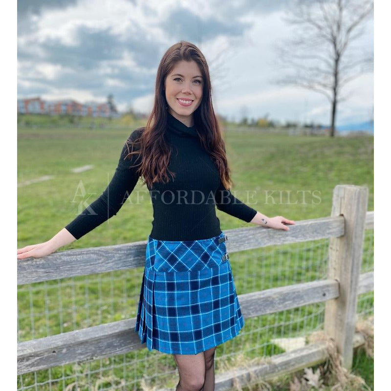 Tartan check basic shop jersey mini skirt